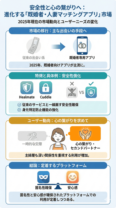 演出されたデートと秘密のアプリ：「人妻」市場の多様化