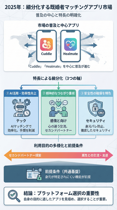 細分化する既婚者（セカンドパートナー）マッチングアプリ市場