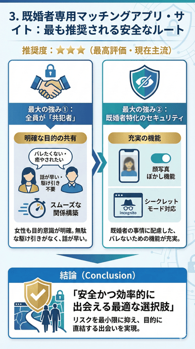 3. 既婚者専用マッチングアプリ・サイト(推奨度:★★★)